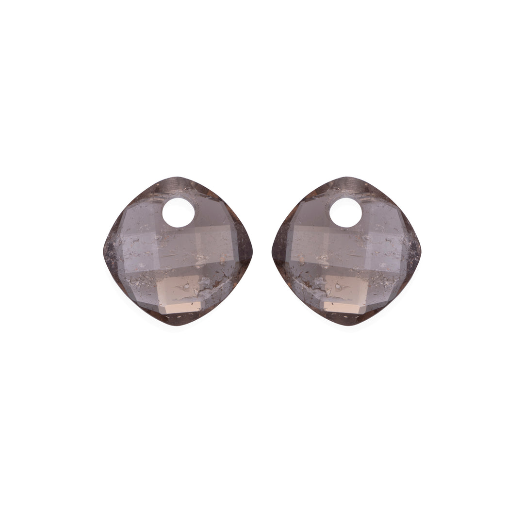 Smoky Quartz Cushion Cut Earring Gemstones