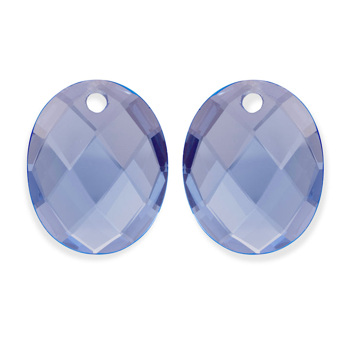 Aquamarine Quartz Large Oval Earring Gemstones