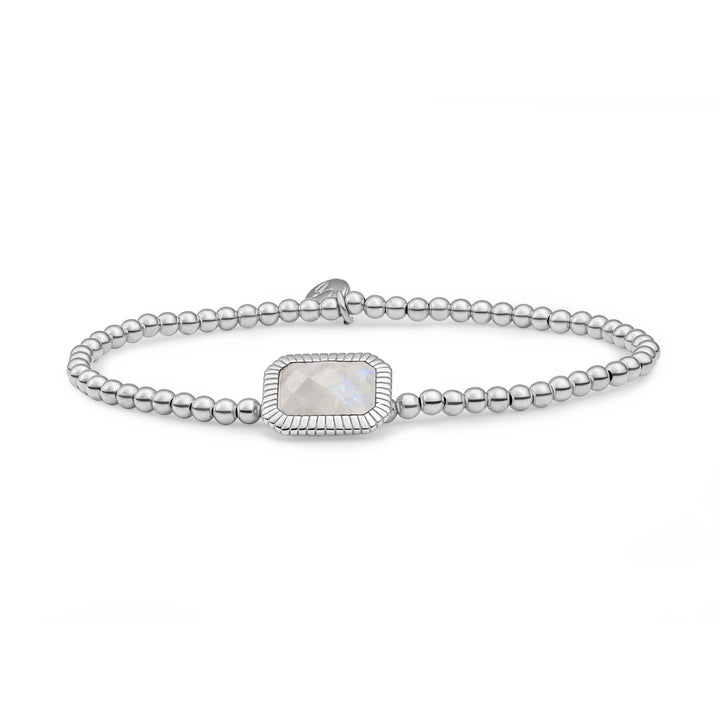 925 zilveren armband met maansteen edelsteen #kleur_zilver