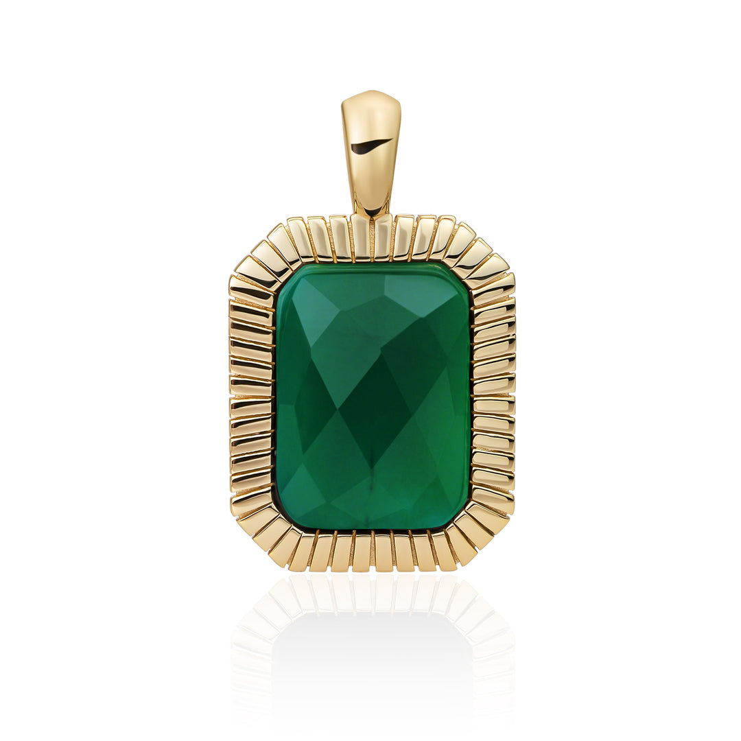 gouden sieraden met groene edelsteen van Sparkling #kleur_goud