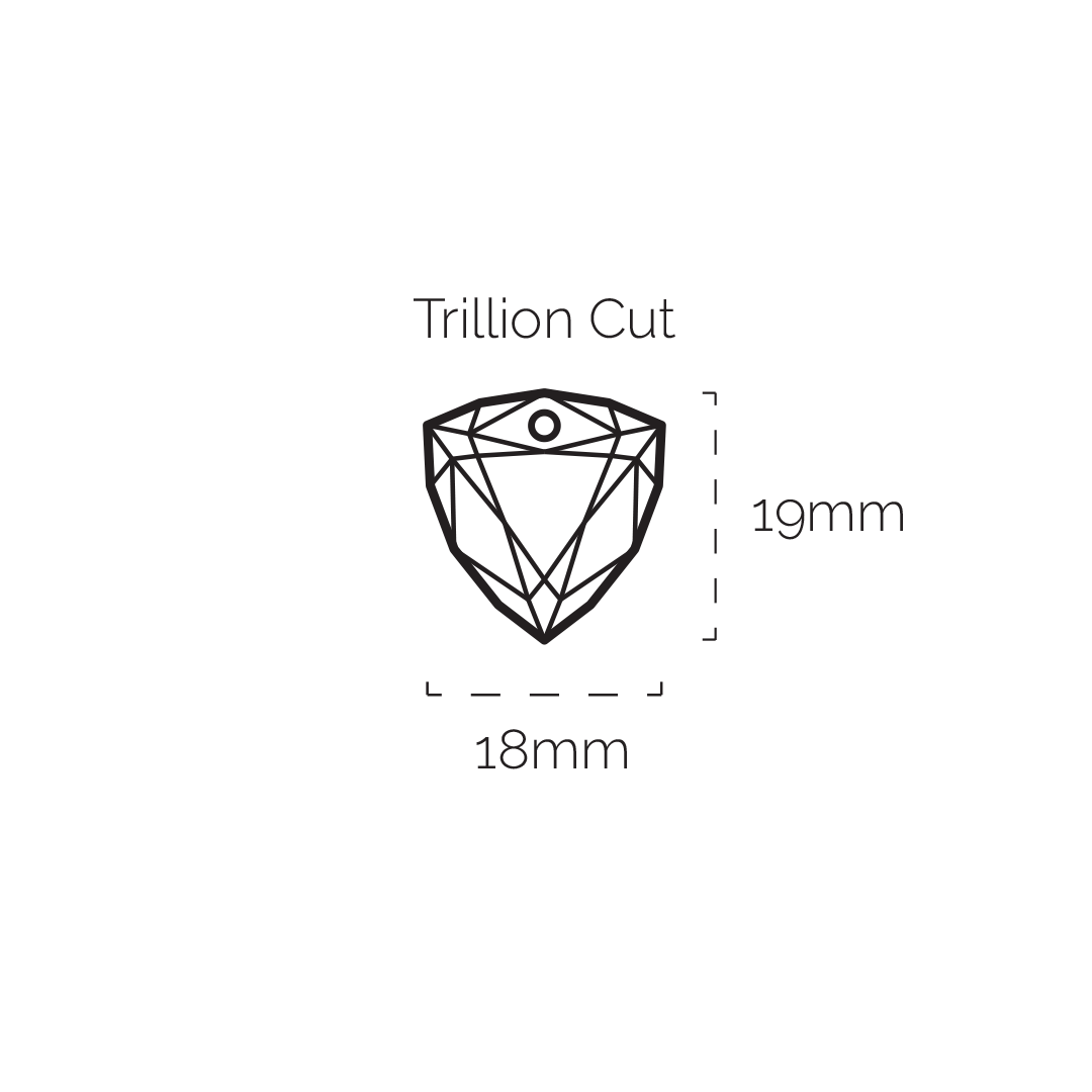 Sodalite Trillion Cut Necklace Gemstones