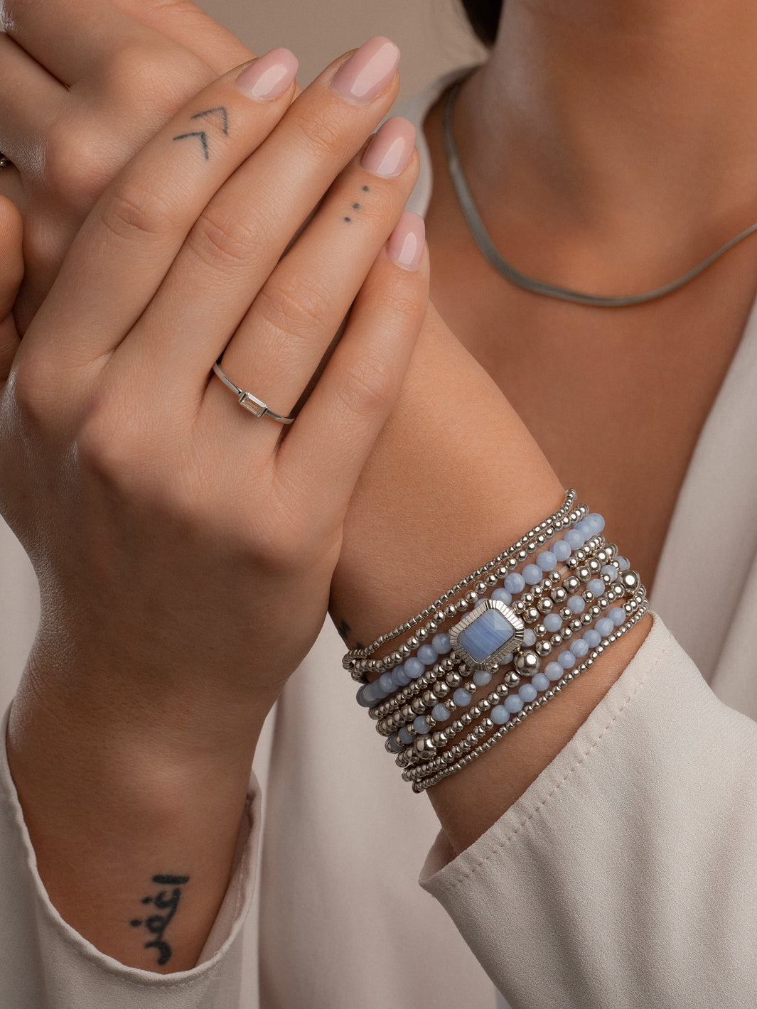 kralen armband Sparkling voor vrouwen #kleur_zilver