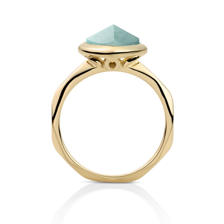 Edge Ring Amazonite | 9 carat