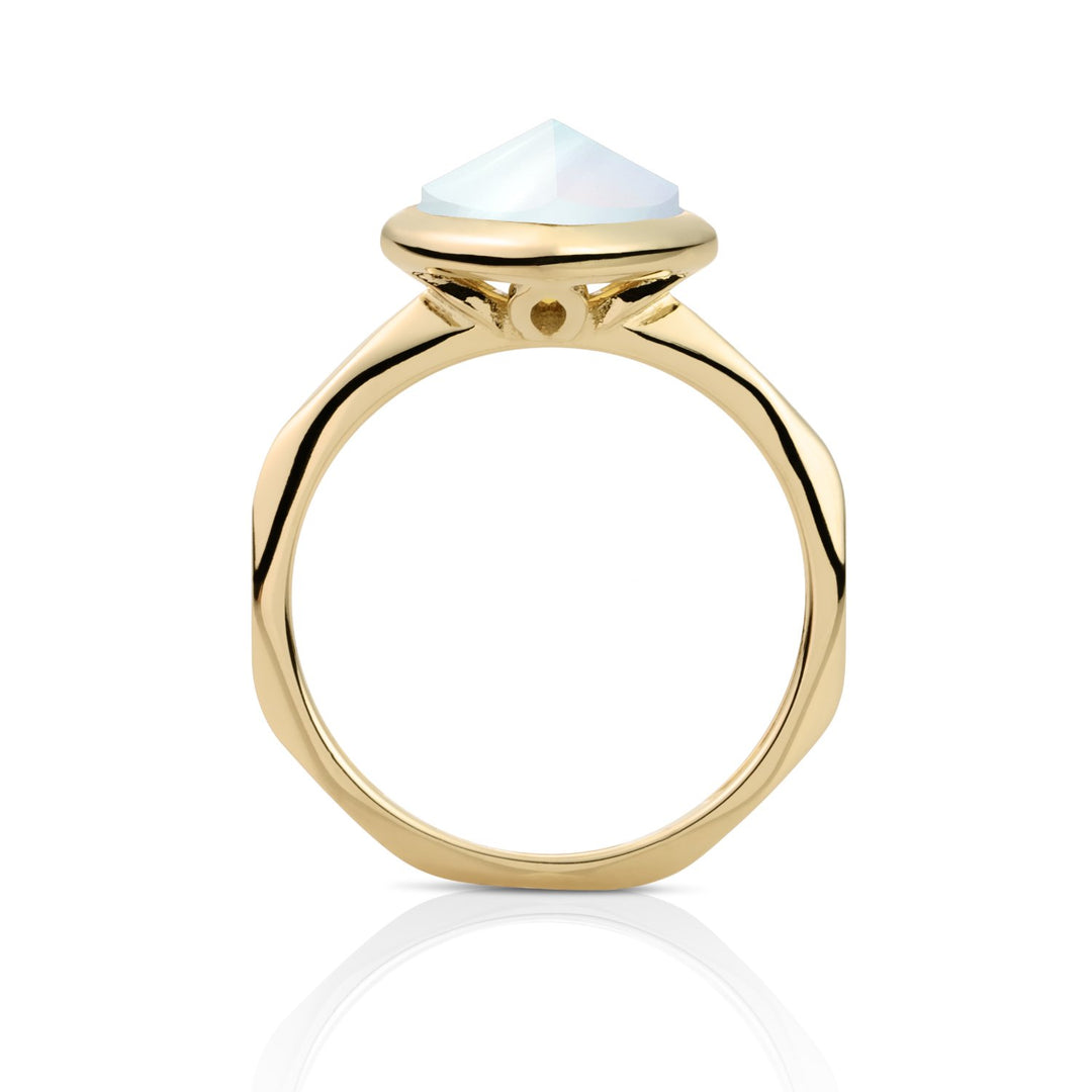 Edge Ring Opalite | 9 carat
